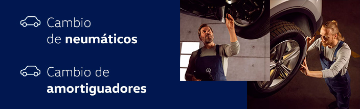 Cambio de neumáticos y amortiguadores
